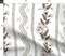 Floral Botanical Retro Vintage Directional Brown Wildflower Stripes Granny Chic Large Scale Custom Printed Fabric by Spoonflower Various Fabrics by the Yard or Fat Quarter